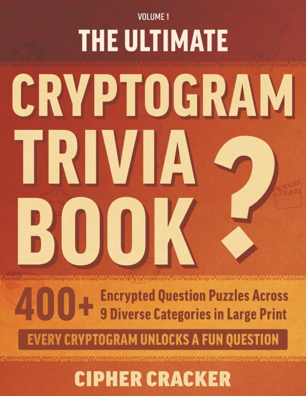 Cover of The Ultimate Cryptogram Trivia Book