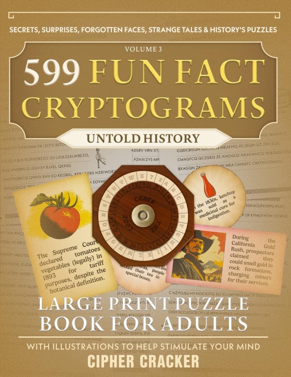 Cover of 599 Fun Fact Cryptograms (Untold History Edition)